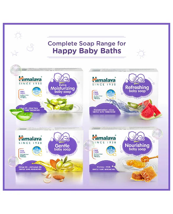 Himalaya Babycare Himalaya Extra Moisturising Baby Soap 4x75 gm (Buy 3 Get 1 Free)