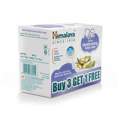 Himalaya Babycare Himalaya Extra Moisturising Baby Soap 4x75 gm (Buy 3 Get 1 Free)