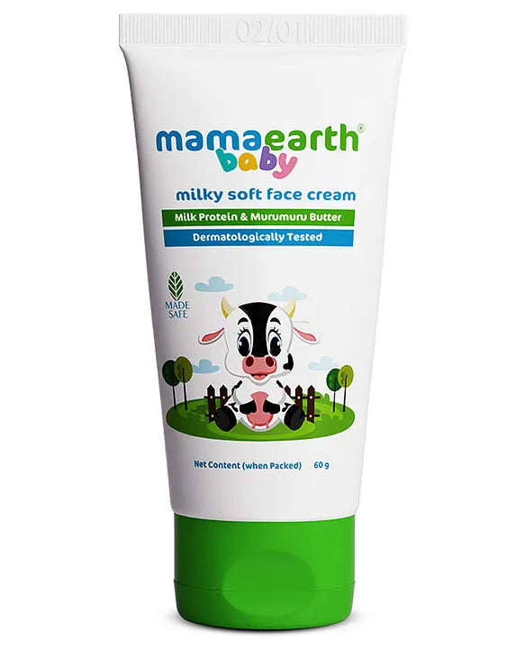 Mamaearth Baby mamaearth Milky Soft Baby Face Cream With Muru Muru Butter - 60 ml