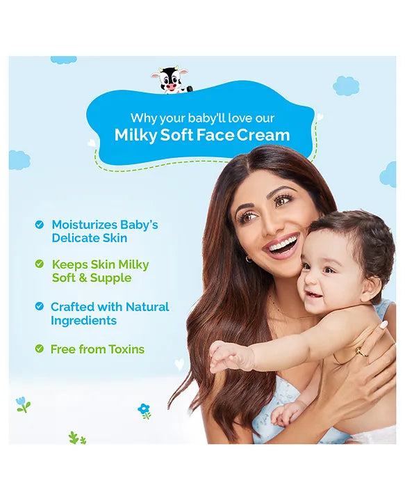 Mamaearth Baby mamaearth Milky Soft Baby Face Cream With Muru Muru Butter - 60 ml
