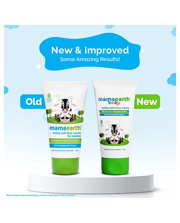 Mamaearth Baby mamaearth Milky Soft Baby Face Cream With Muru Muru Butter - 60 ml
