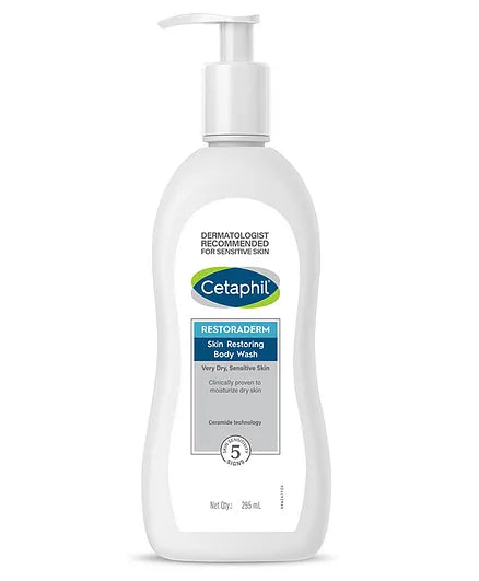 Cetaphil Baby Shampoo With Restoraderm Body Wash (200 ml - 295 ml)