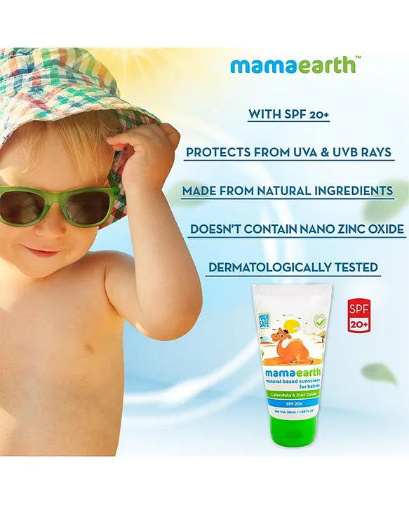 Mamaearth Baby mamaearth Mineral Based Sunscreen For Babies - 50 ml
