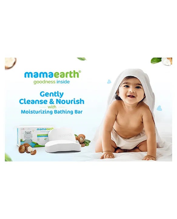 Mamaearth Baby Mamaearth Moisturizing Baby Bathing Soap Bar Pack Of 2 - 75gm