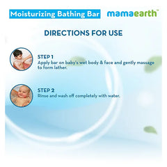 Mamaearth Baby Mamaearth Moisturizing Baby Bathing Soap Bar Pack Of 2 - 75gm
