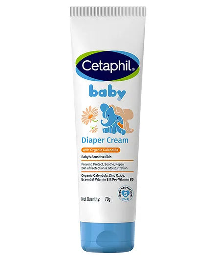 Cetaphil Baby Wash & Shampoo With Diaper Cream (400 ml - 70 gm)
