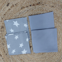 Pack of 4 Baby face Towels - Soft Cotton Muslin