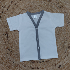 1 Pc Short Sleeve Cotton Jersey Hoisery Jhabla Vest - White