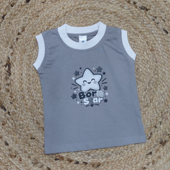 Sleeveless Kids Tee - 100% Cotton Born Star