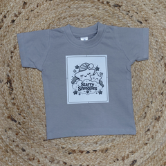 Short Sleeves Kids Tee - 100% Cotton Starry Snuggles