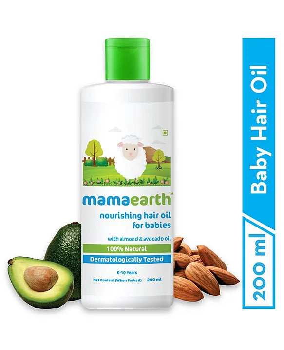 Mamaearth Baby Mama Earth Nourishing Baby Hair Oil White - 200 ml