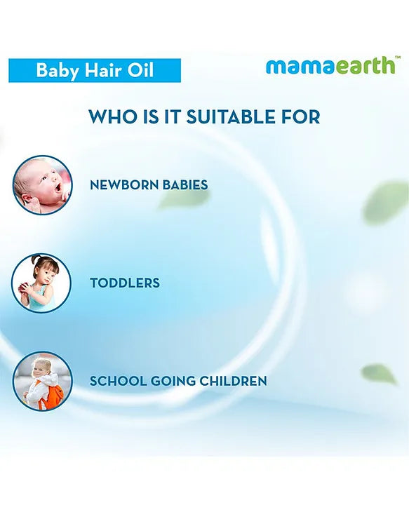 Mamaearth Baby Mama Earth Nourishing Baby Hair Oil White - 200 ml