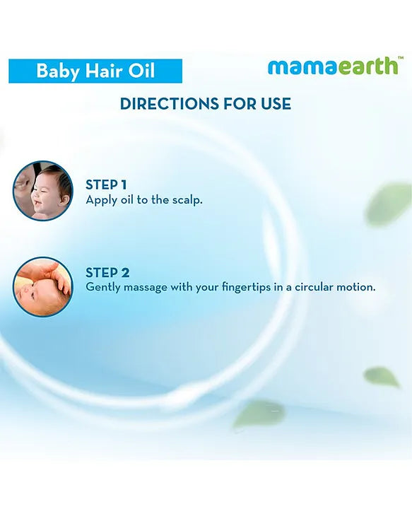 Mamaearth Baby Mama Earth Nourishing Baby Hair Oil White - 200 ml