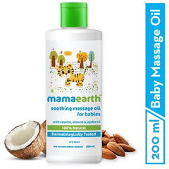 Mamaearth Baby Mama Earth Soothing Baby Massage Oil White - 200 ml