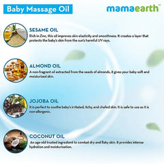 Mamaearth Baby Mama Earth Soothing Baby Massage Oil White - 200 ml