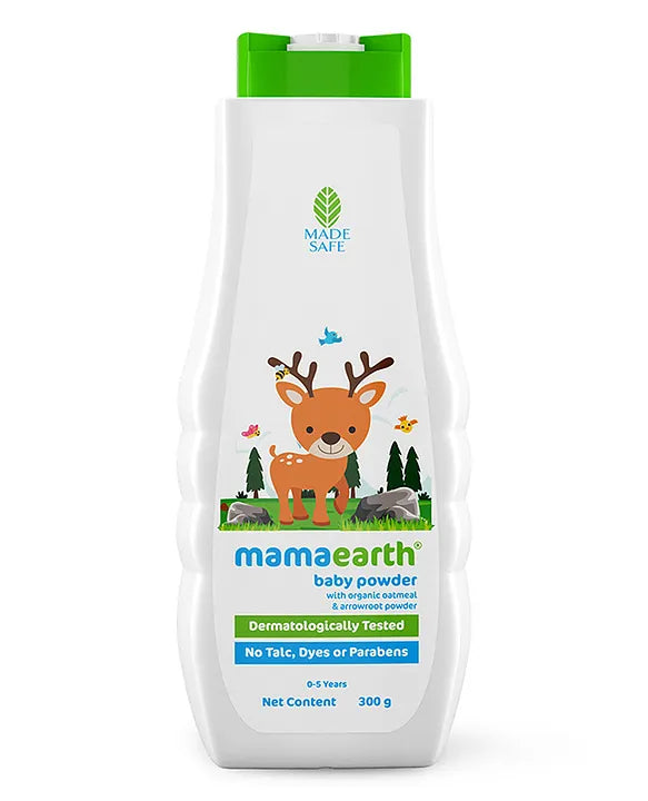 Mamaearth Baby mamaearth Baby Powder with Organic Oatmeal & Arrowroot Powder for Babies - 300 g