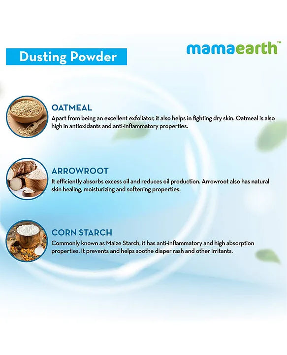 Mamaearth Baby mamaearth Baby Powder with Organic Oatmeal & Arrowroot Powder for Babies - 300 g