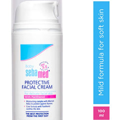 Sebamed Baby  Protective Facial Cream|pH 5.5|Baby Face Cream|Vitamin E for Soft Skin|Ideal for salivary rashes|100ml