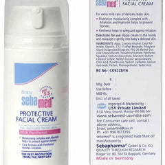 Sebamed Baby  Protective Facial Cream|pH 5.5|Baby Face Cream|Vitamin E for Soft Skin|Ideal for salivary rashes|100ml