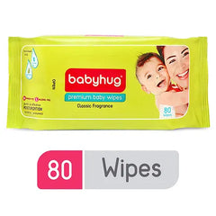 Babyhug Premium Baby Wipes - 80 Pieces & Figaro Olive Oil - 1 Liter