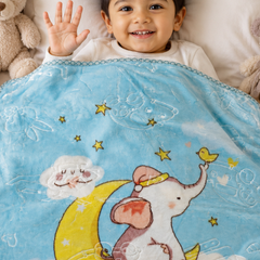 Kradyl Kroft Plush Double Layered Velvet with Two Side Printed Infant  Blanket - Design1