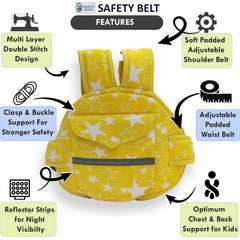Yellow Star Scooter Safety Belt