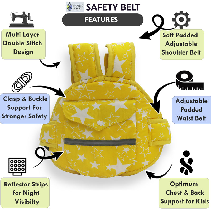 Yellow Star Scooter Safety Belt