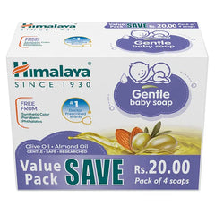 Himalaya Babycare Himalaya Herbal Gentle Baby Soap Value Pack Of 4 - 75 gm