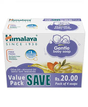 Himalaya Herbal Gentle Baby Soap Value Pack Of 4 - 75 gm  ( Pack of 2 )