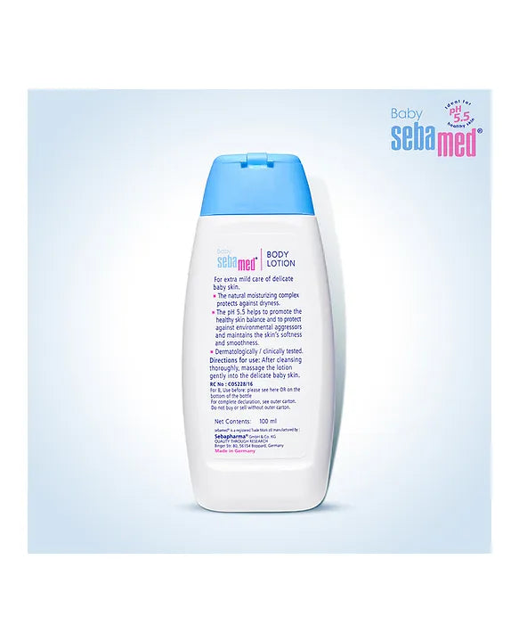 Sebamed Baby  Body Lotion|pH 5.5|Long lasting moisturiser|Quickly absorbed| 100 ml