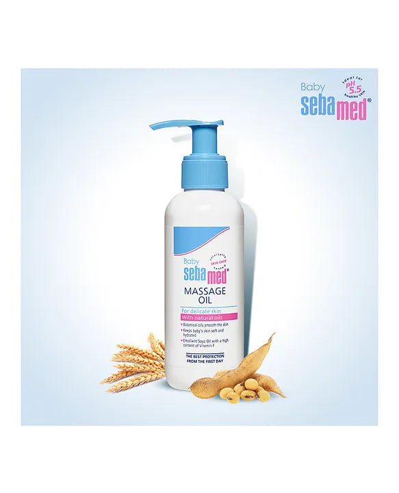 Sebamed Baby  Massage Oil| With Soya Oil|Non- greasy|Ideal for newborn |150 ml