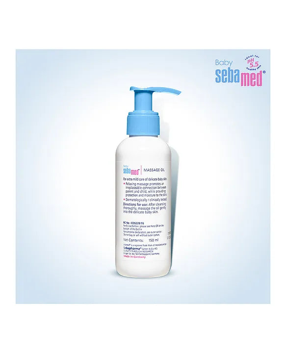 Sebamed Baby  Massage Oil| With Soya Oil|Non- greasy|Ideal for newborn |150 ml