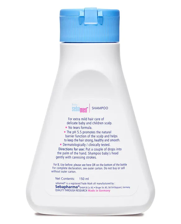 Sebamed Baby  Shampoo|pH 5.5| Ideal for Newborn's delicate scalp| No Tears | 150 ml