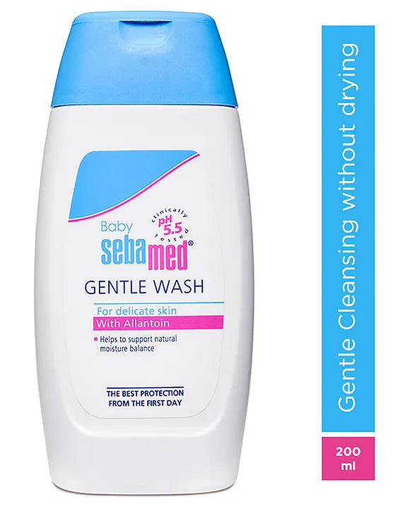 Sebamed Baby  Gentle Wash|pH 5.5|Baby Body Wash|Soap Free|Tear Free|200 ml