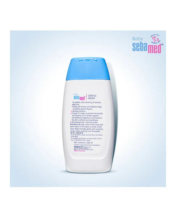 Sebamed Baby  Gentle Wash|pH 5.5|Baby Body Wash|Soap Free|Tear Free|200 ml
