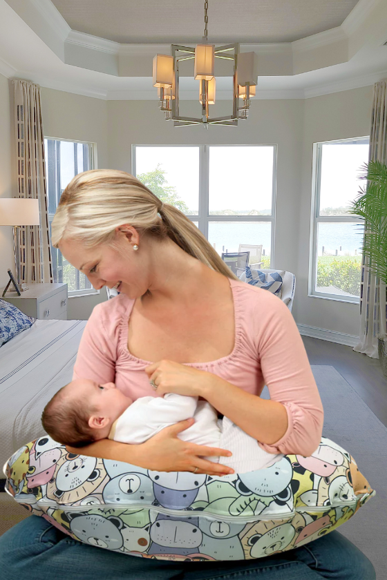 Happy Zoo - Baby Feeding Pillow | Nursing Pillow | Breastfeeding Pillow