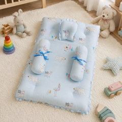 4 Pcs Muslin Bedding Set for 0 to 6 Months - Jolly