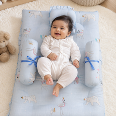 4 Pcs Muslin Bedding Set for 0 to 6 Months - Jolly