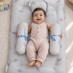 4 Pcs Muslin Bedding Set for 0 to 6 Months - Disco Elli