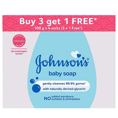 Johnson's baby Soap 100 gm Buy 3 Get 1 Free