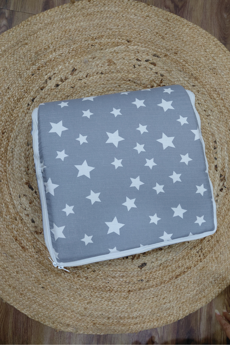 Born Star Grey 5 Pc Bed in a Bag Set for Infants