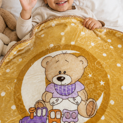 Kradyl Kroft Plush Double Layered Velvet with Two Side Printed Infant  Blanket - Design 5