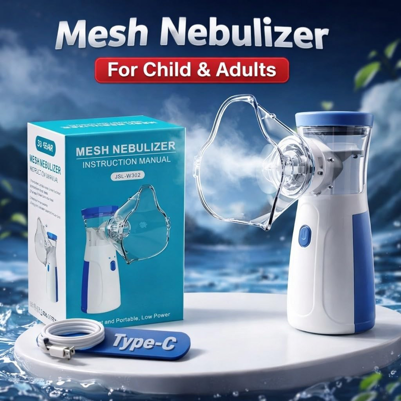 +Free Mesh Nebulizer, Portable Handheld Nebuliser Machine