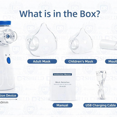 +Free Mesh Nebulizer, Portable Handheld Nebuliser Machine