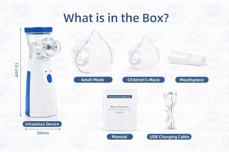+Free Mesh Nebulizer, Portable Handheld Nebuliser Machine