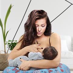 Blue Butterfly - Baby Feeding Pillow | Nursing Pillow | Breastfeeding Pillow