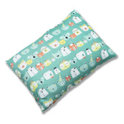 Kradyl Kroft Toddler Pillow with 100% Cotton Removable Cover - 20 X 15 Inches | Children Pillows | Baby Pillows - Green Panda