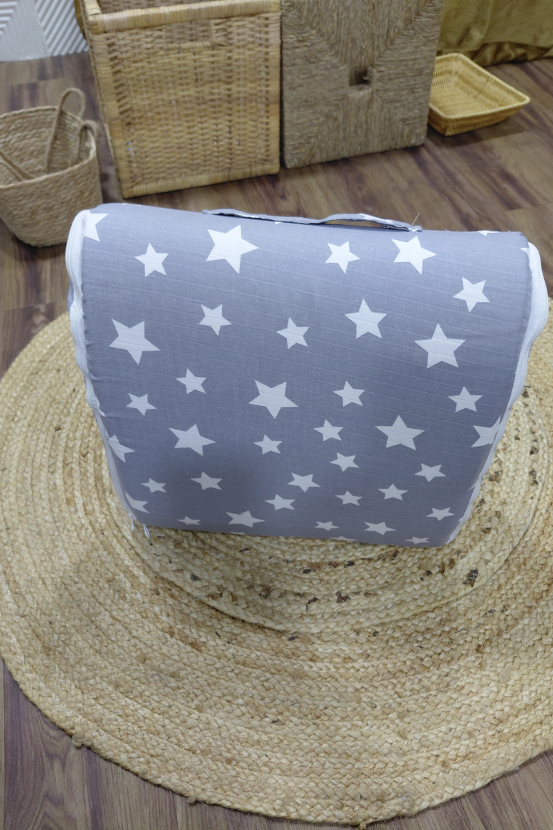 Born Star Grey 5 Pc Bed in a Bag Set for Infants