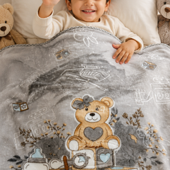 Kradyl Kroft Plush Double Layered Velvet with Two Side Printed Infant  Blanket - Design 6
