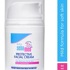 Sebamed Baby Protective Facial Cream - 50 ml & Baby Powder - 200 gm (Packaging May Vary)